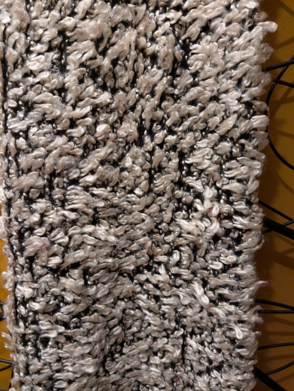 BP Nordstrom Cream Boucle Knit Neck Warmer Cowl One Size - Picture 4 of 5